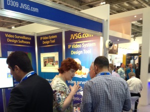 Visitors at JVSG stand